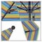 California Umbrella 7.5' Black Aluminum Market Patio Umbrella, Sunbrella Astoria Lagoon 194061334591 - alternate 2